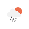 lluvia moderada